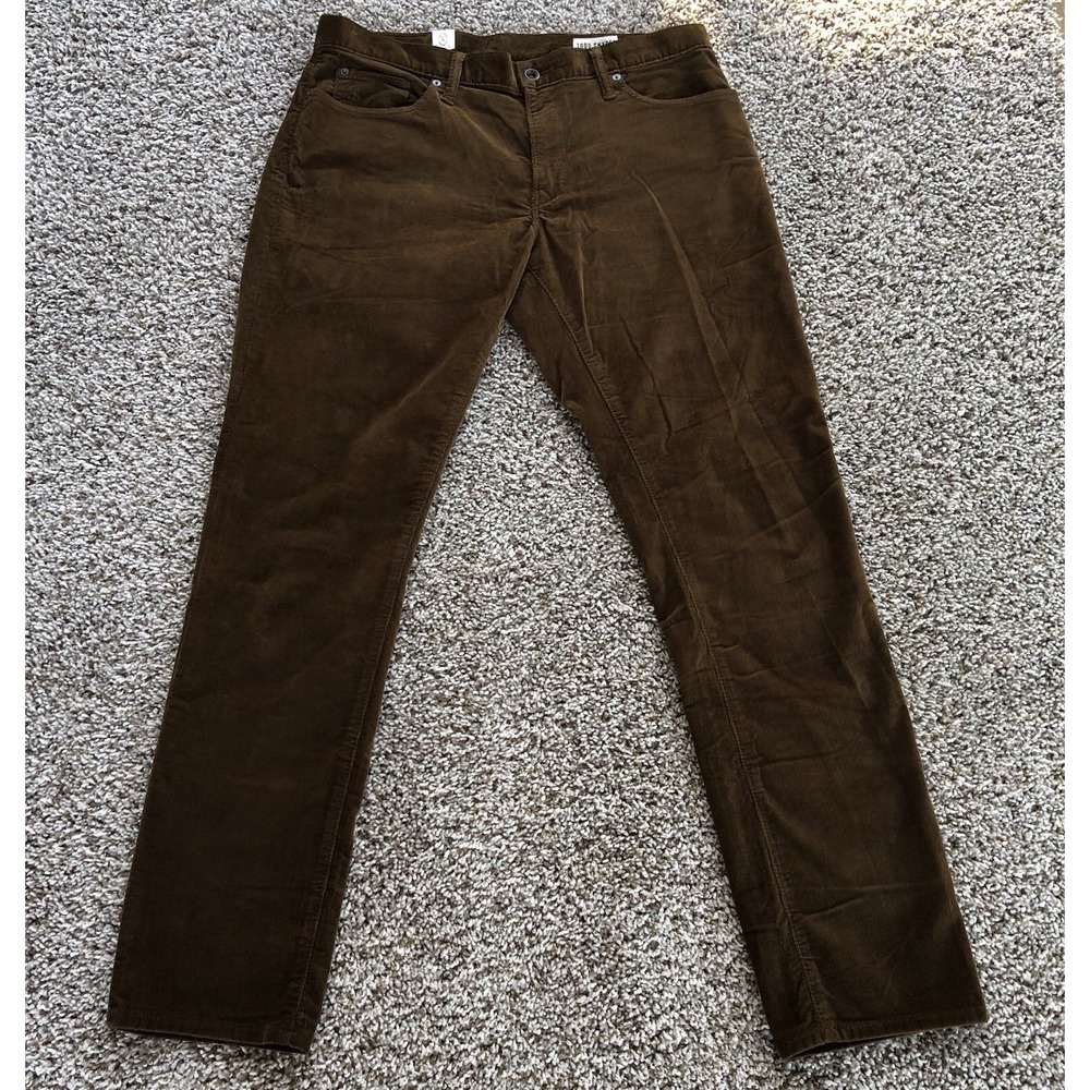 Todd Snyder Pants Mens 33x32 Brown Slim Fit 5-Pocket Bedford Corduroy Pants NWT